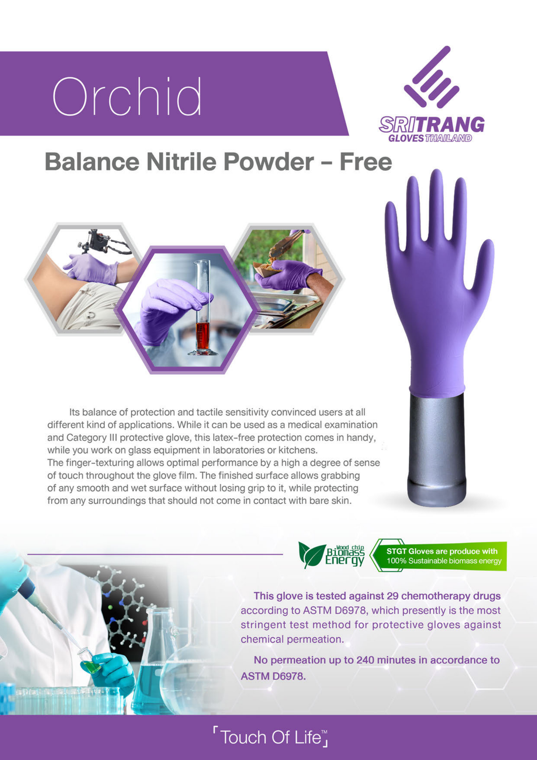 Sri Trang Orchid Balance Nitrile Powder-Free