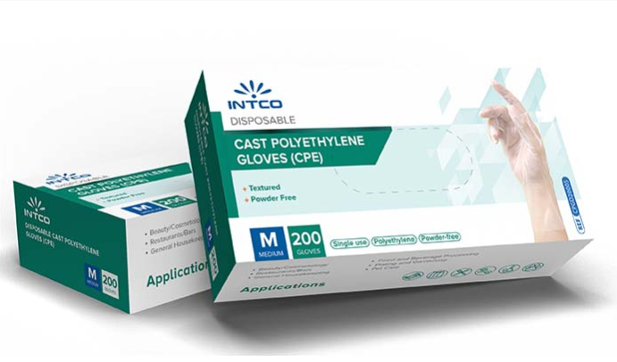 Intco Disposable Cast Polyethylene Gloves (Case of 2000 | Box of 200)