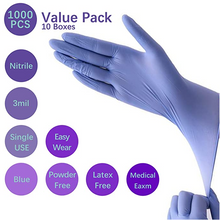 Load image into Gallery viewer, Dr.GreenPanda Blue Nitrile Medical Exam Disposable Gloves 3mil Multipurpose Latex Free Powder Free Non-Sterile
