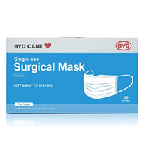 Load image into Gallery viewer, BYD care Single-use Surgical Mask, Soft &amp; Easy to Breathe 10pcs/bag x 5 bags
