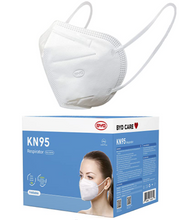 Load image into Gallery viewer, BYD CARE KN95 Respirator, 50 Pieces, Breathable &amp; Comfortable Foldable Safety Mask with Ear Loop for Tight Fit, Regular, Case of 20 boxes
