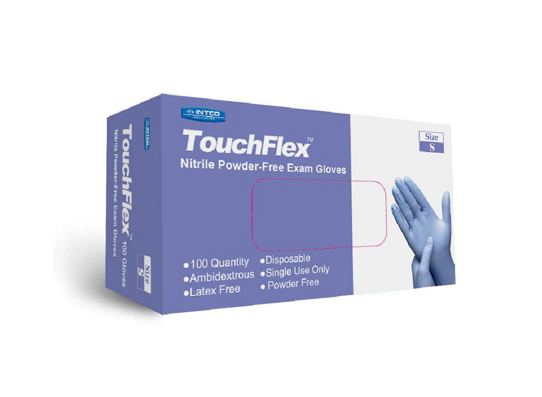 TouchFlex Nitrile Exam Gloves, Chemo-Rated, 4.5 Mil, Powder Free and Latex Free, Violet, (Case of 1,000)